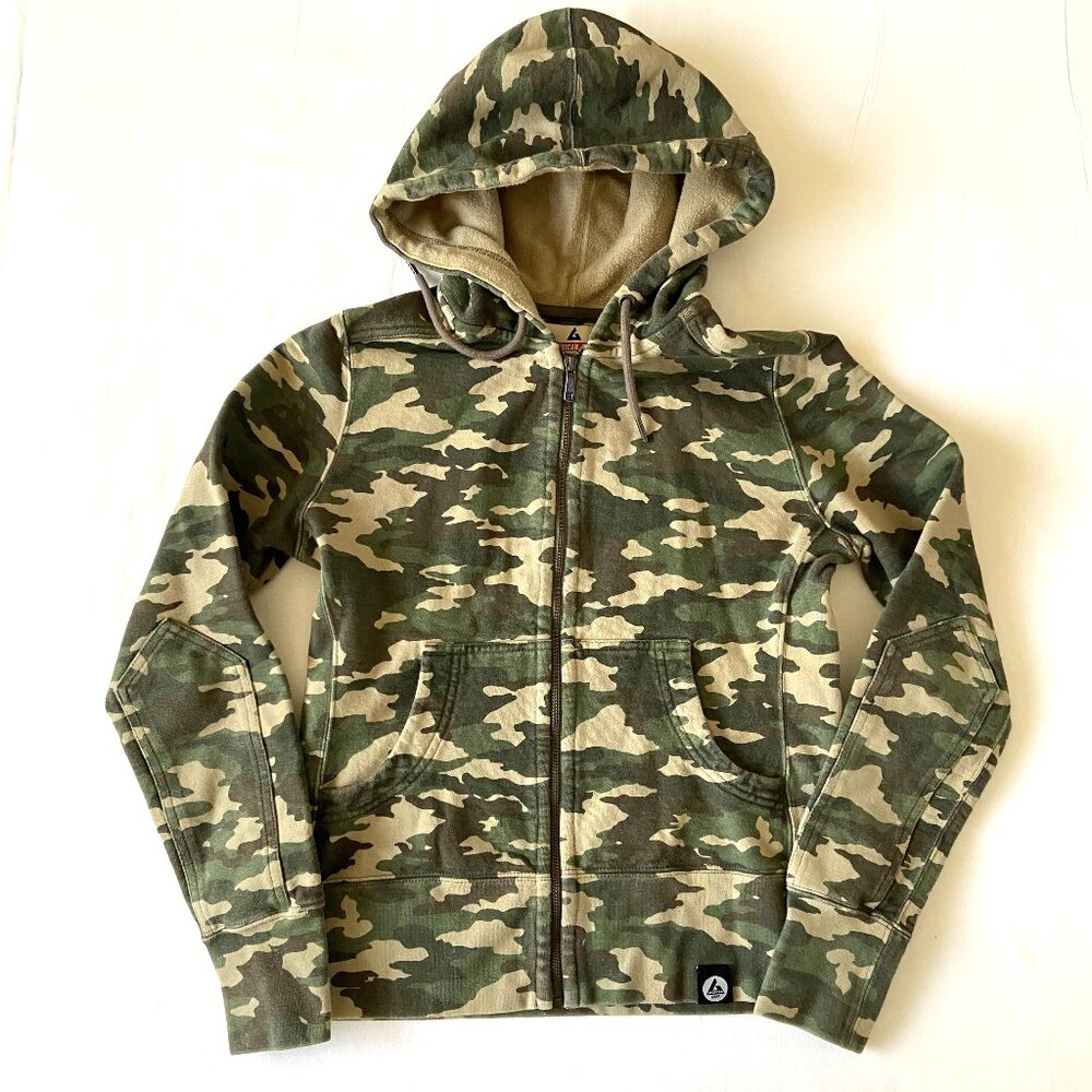 American Giant Women's Camo Full Zip Hoodie Size Small